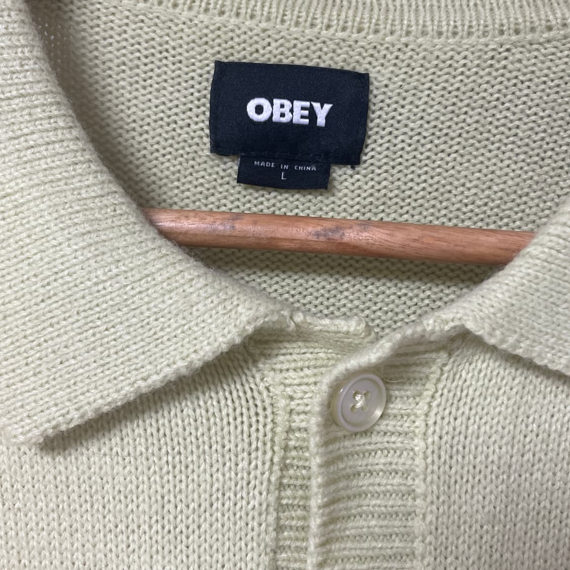 아이앱 스튜디오 x 오베이 아처 가디건 옐로우 상품이미지3