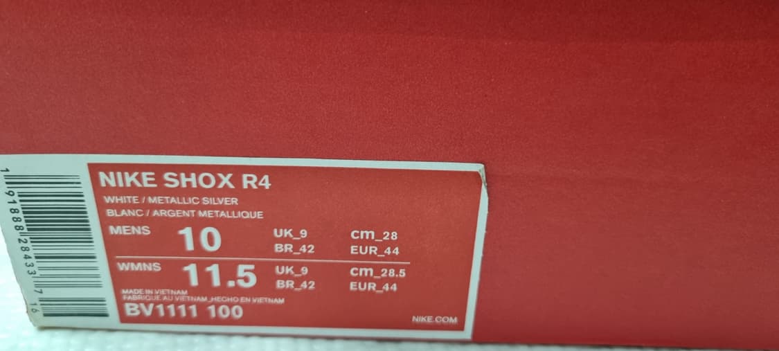 나이키 샥스 r4 메탈릭 실버 코멧 레드 280 상품이미지9