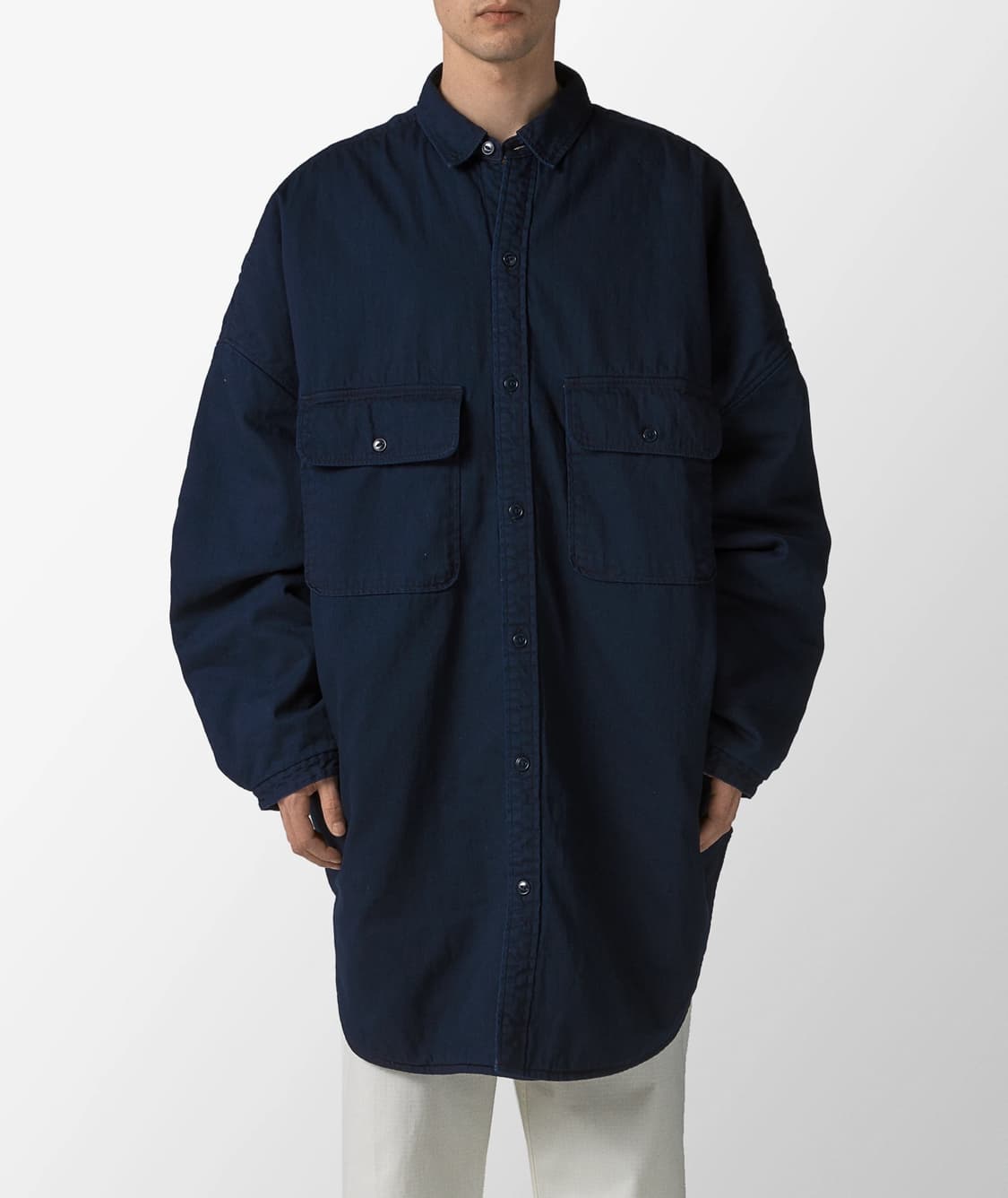 캐피탈 8oz 데님 슬로피 셔츠 코트 상품이미지1
