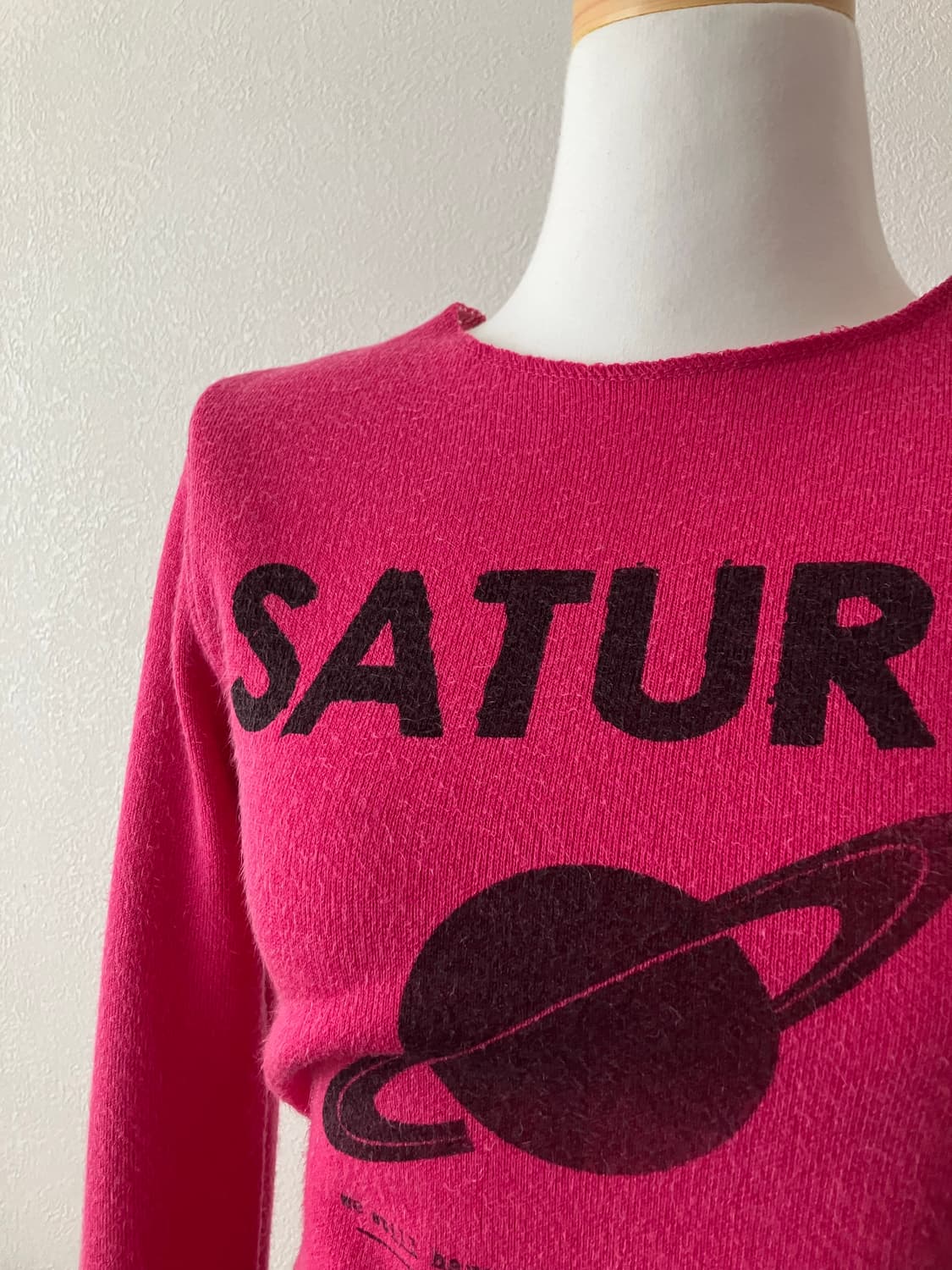 TheOpen Product 더오픈프로덕트 새턴 니트 핑크 y2k 딱붙핏 상품이미지2