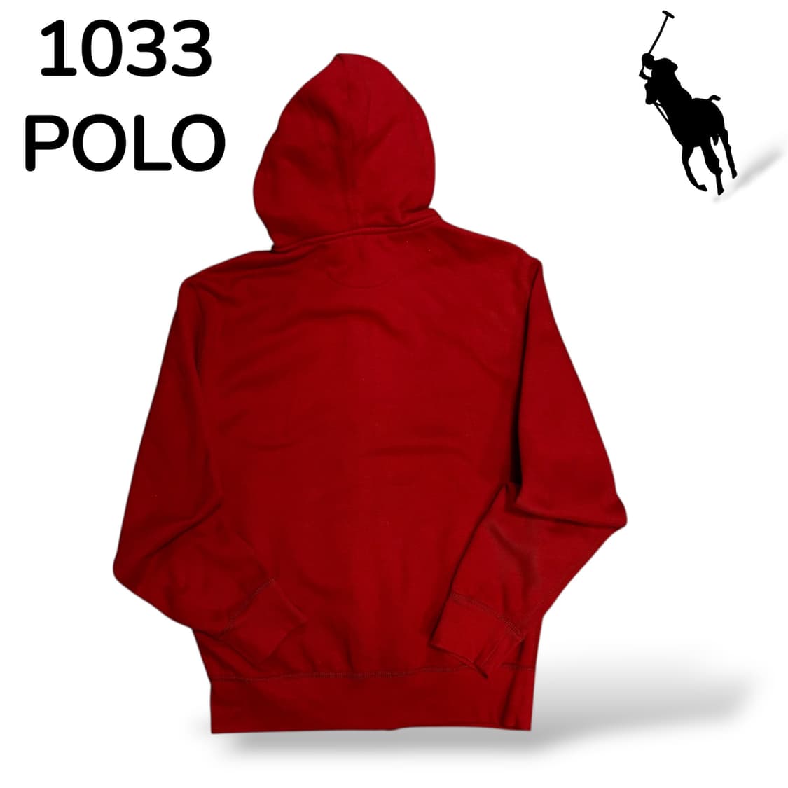 폴로 레드 후드 집업 S 상품이미지3