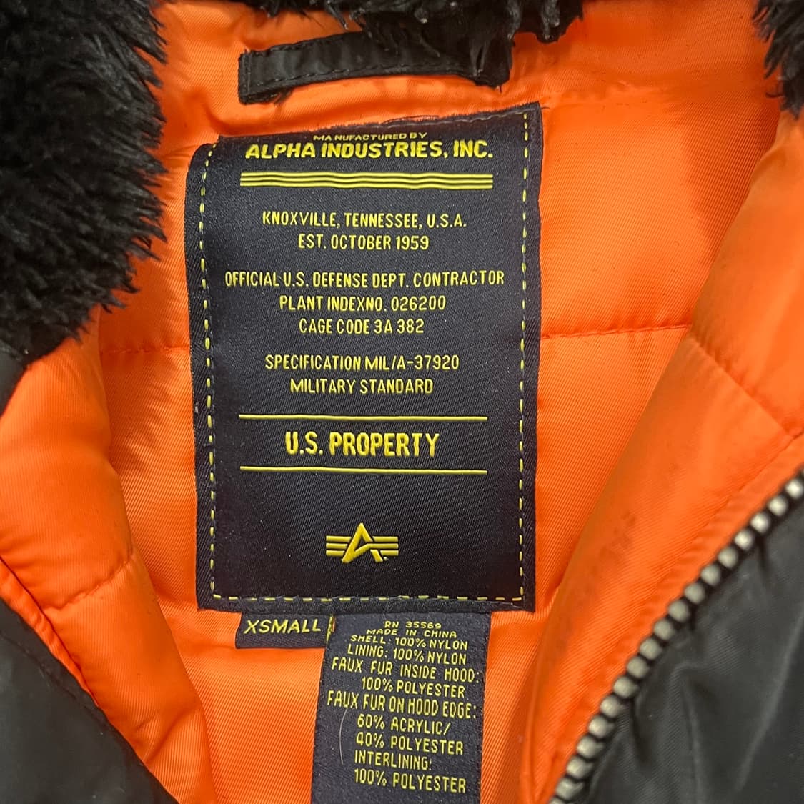 [90] 알파인더스트리 n3b패딩 상품이미지3