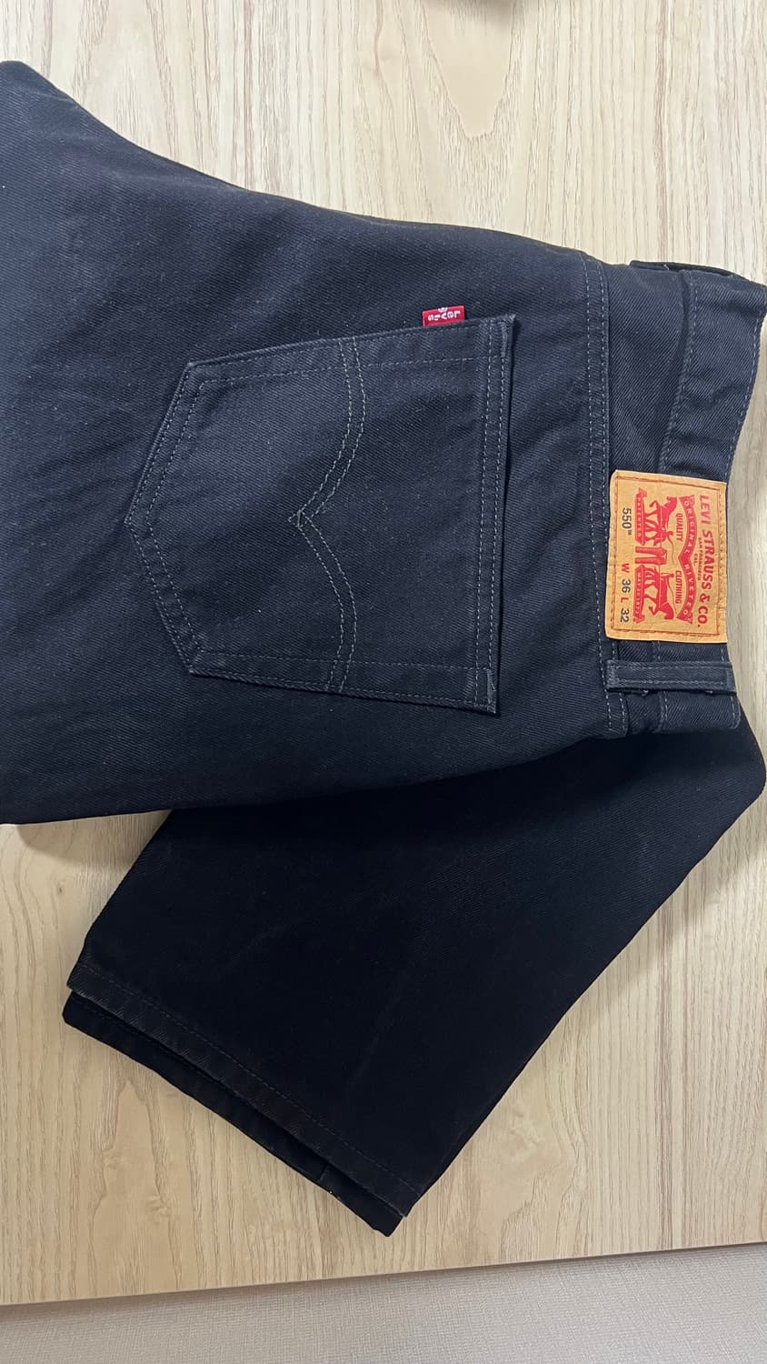 리바이스 550 블랙 데님 상품이미지2