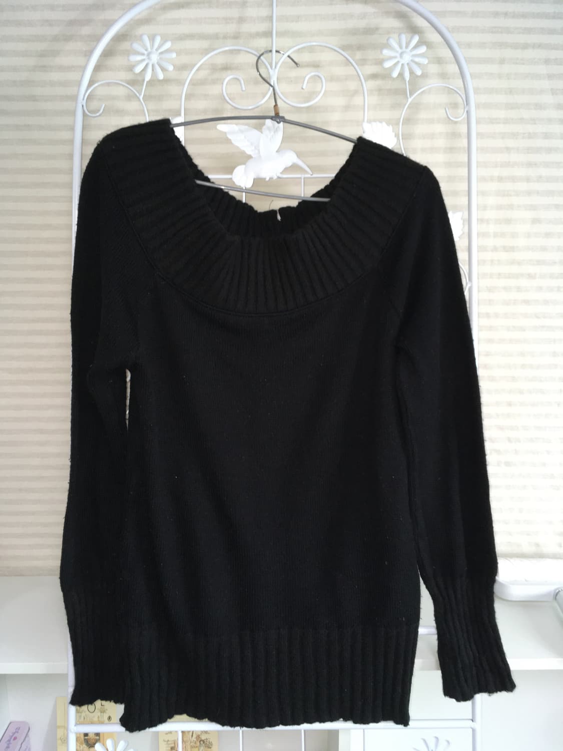 jpn vintage 블랙 니트 오프숄더 y2k 갸루 펑키 일본빈티지 상품이미지5