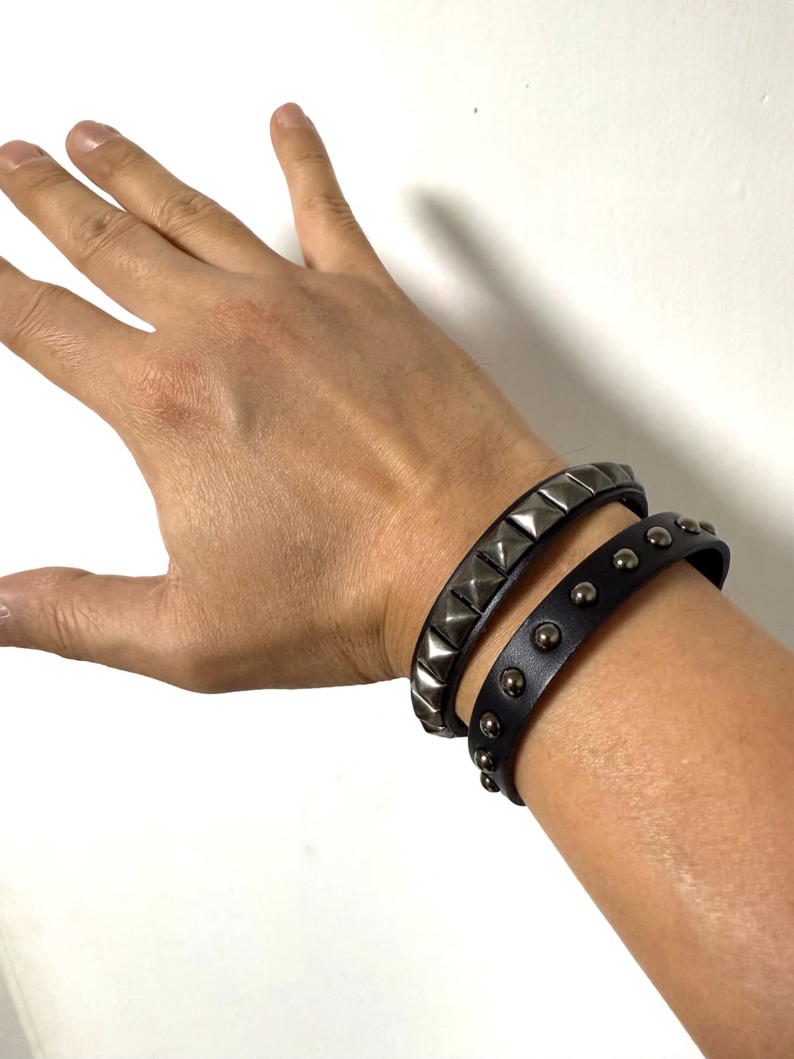 에브리벌스데이 더블스터드 레더 팔찌 상품이미지1