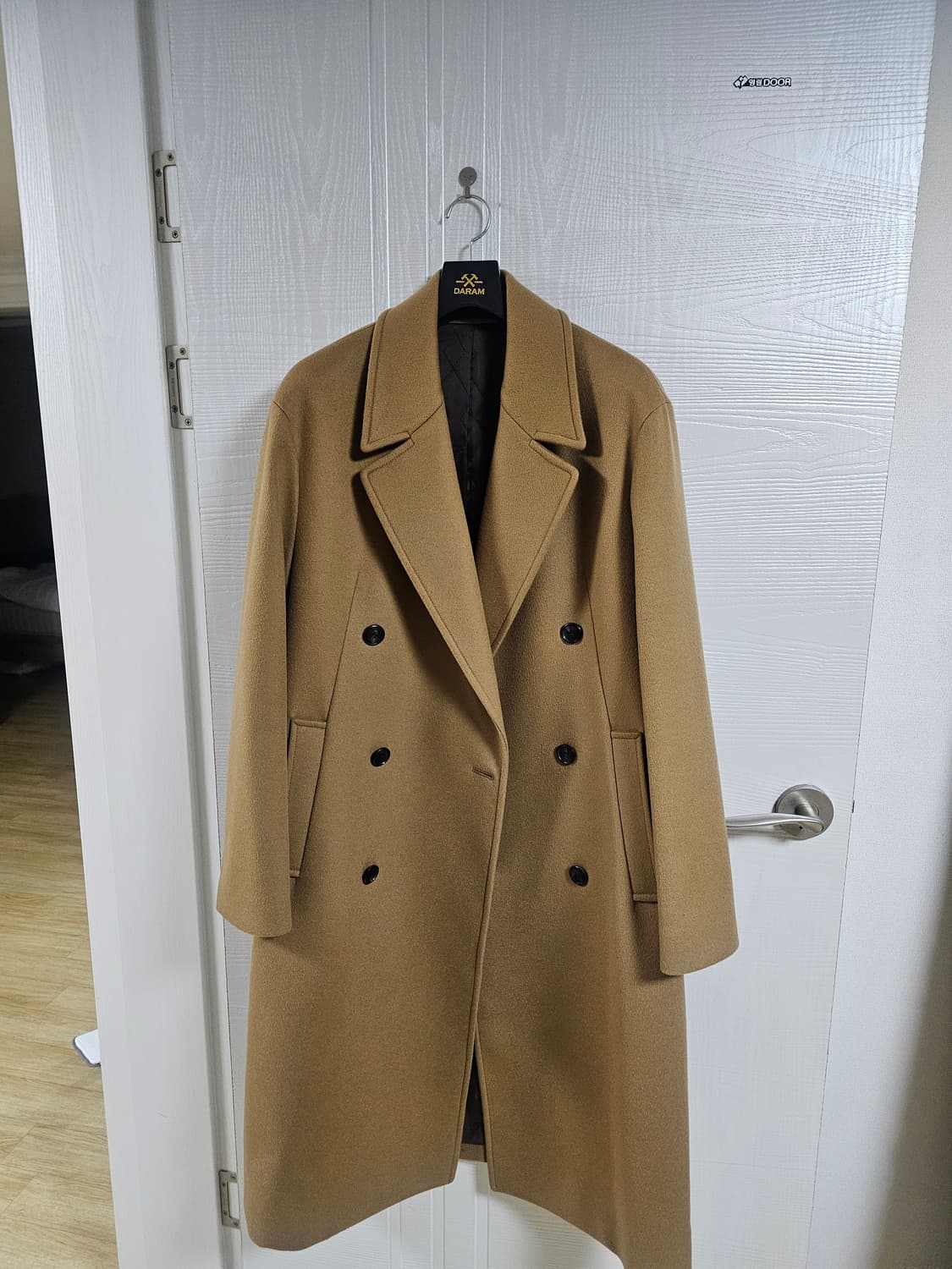 킨록 카멜 더블 코트 상품이미지1