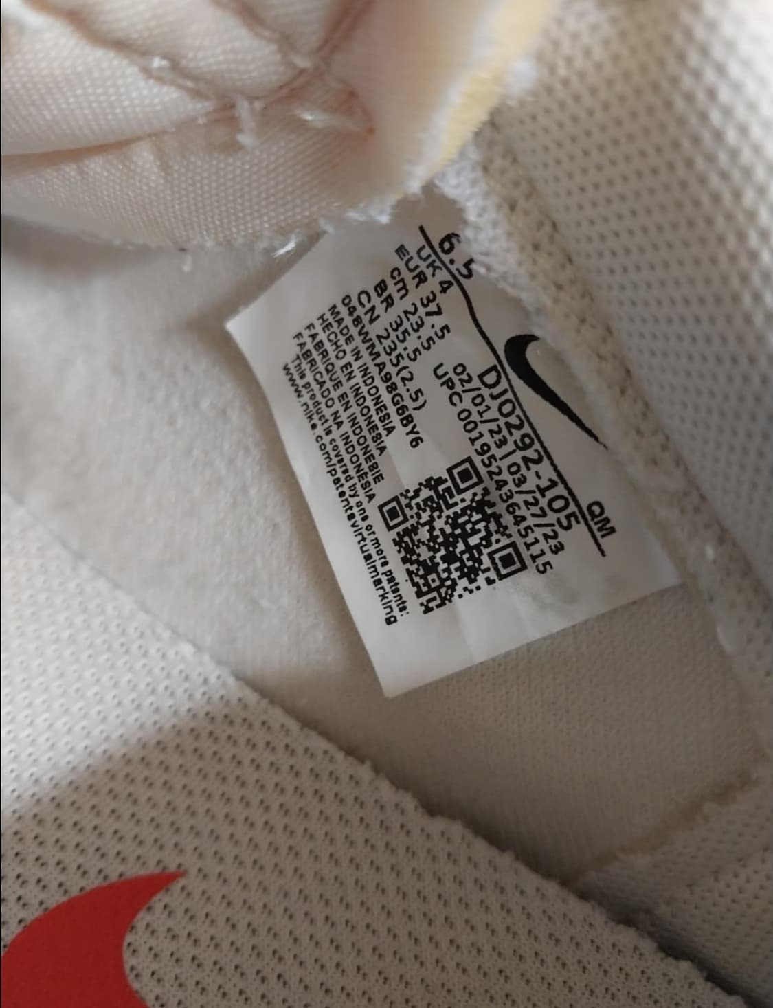 여성 나이키 블레이저 로우 플랫폼 스니커즈, 운동화 (235) 상품이미지9