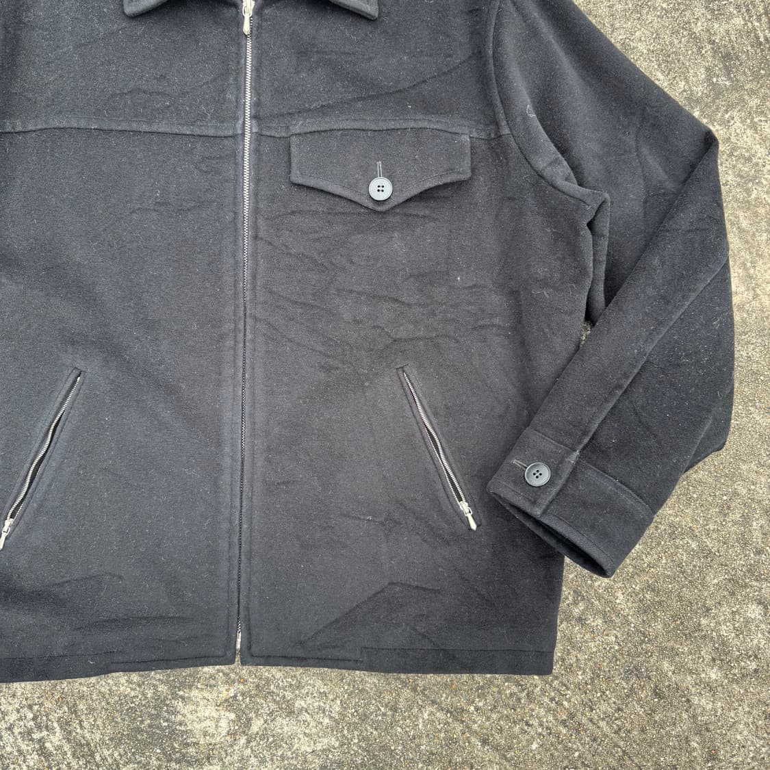 [L] Agnes B 아네스베 캐시미어혼방 울 자켓 상품이미지5