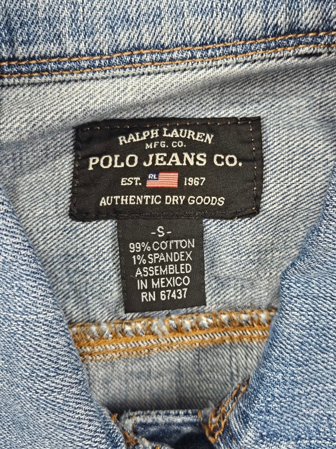 폴로 진스 컴퍼니 데님 트러커 자켓 ( S ) / 11709 상품이미지7