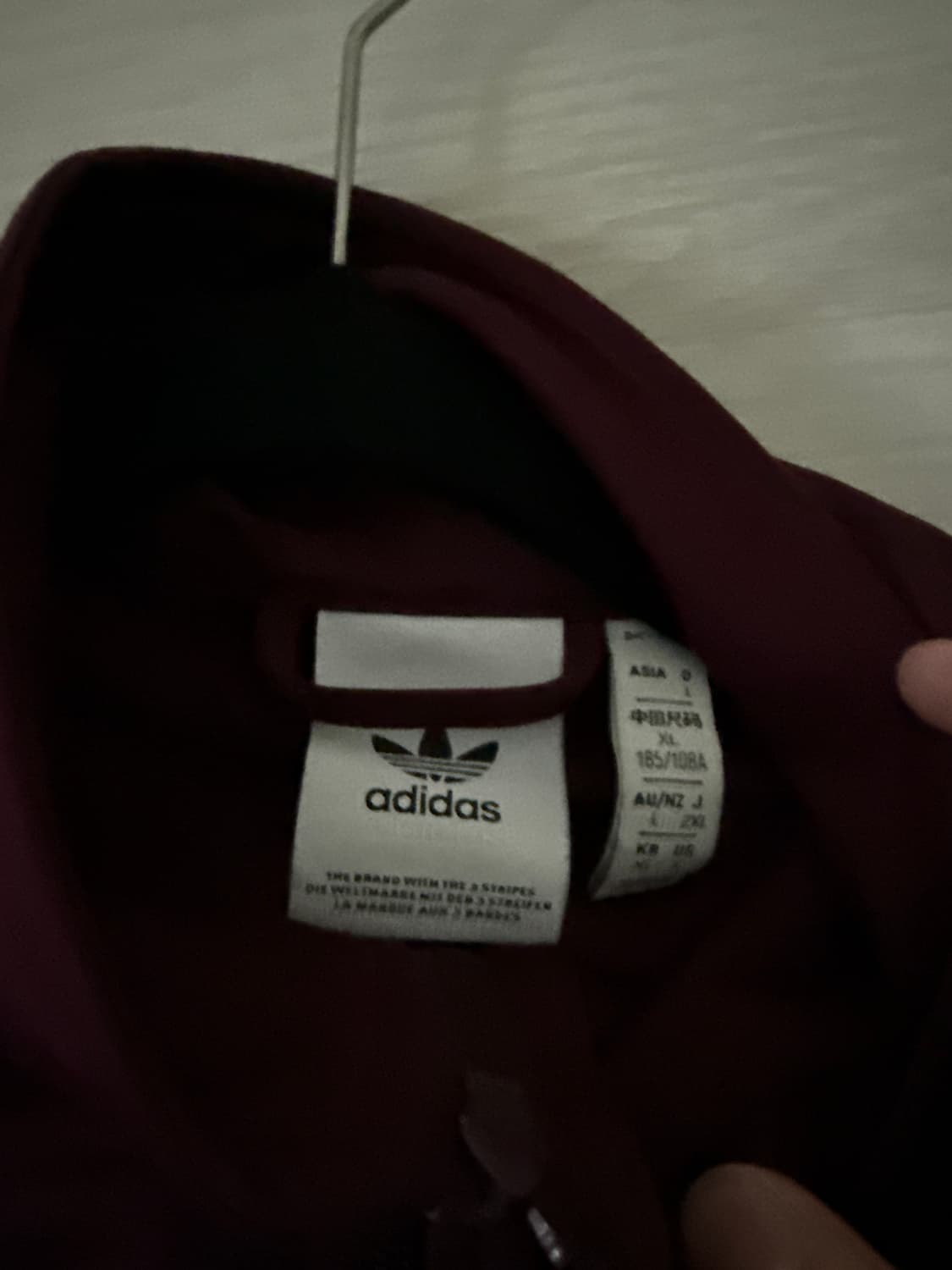 아디다스 파이어버드 버건디 트랙탑 상품이미지3