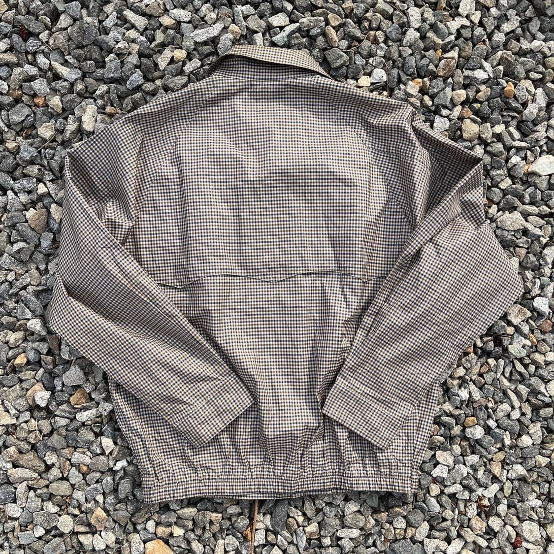 90s Aquascutum(아쿠아스큐덤)영국 체크 블루종(실측확인) 상품이미지10