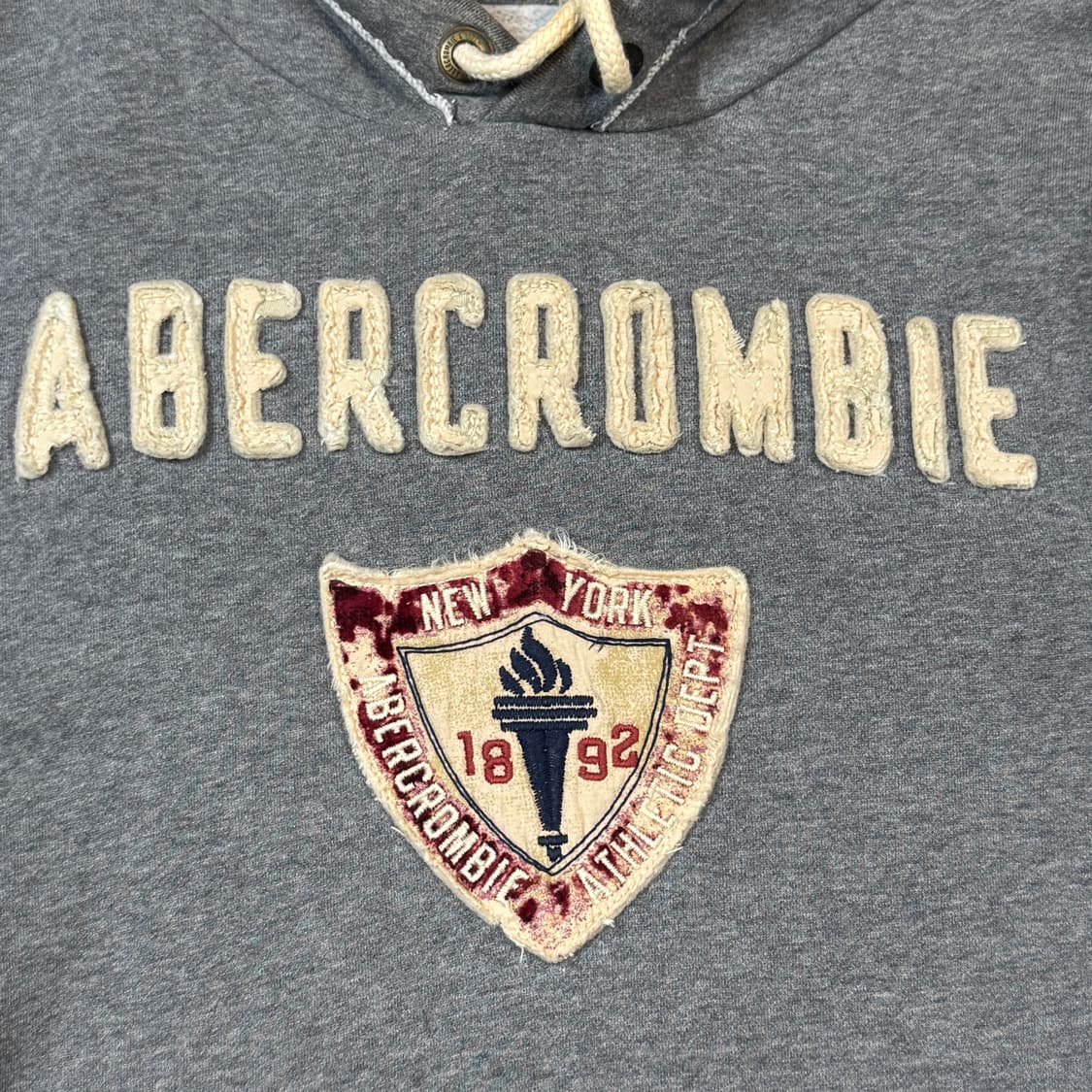 XL) 아베크롬비 패치 스펠로고 후드티 상품이미지4