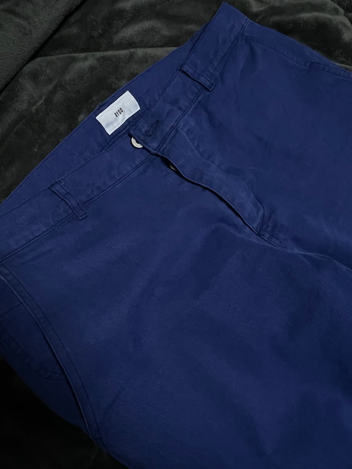 [L] ryoo 알와이오오 페인터팬츠 블루 상품이미지2