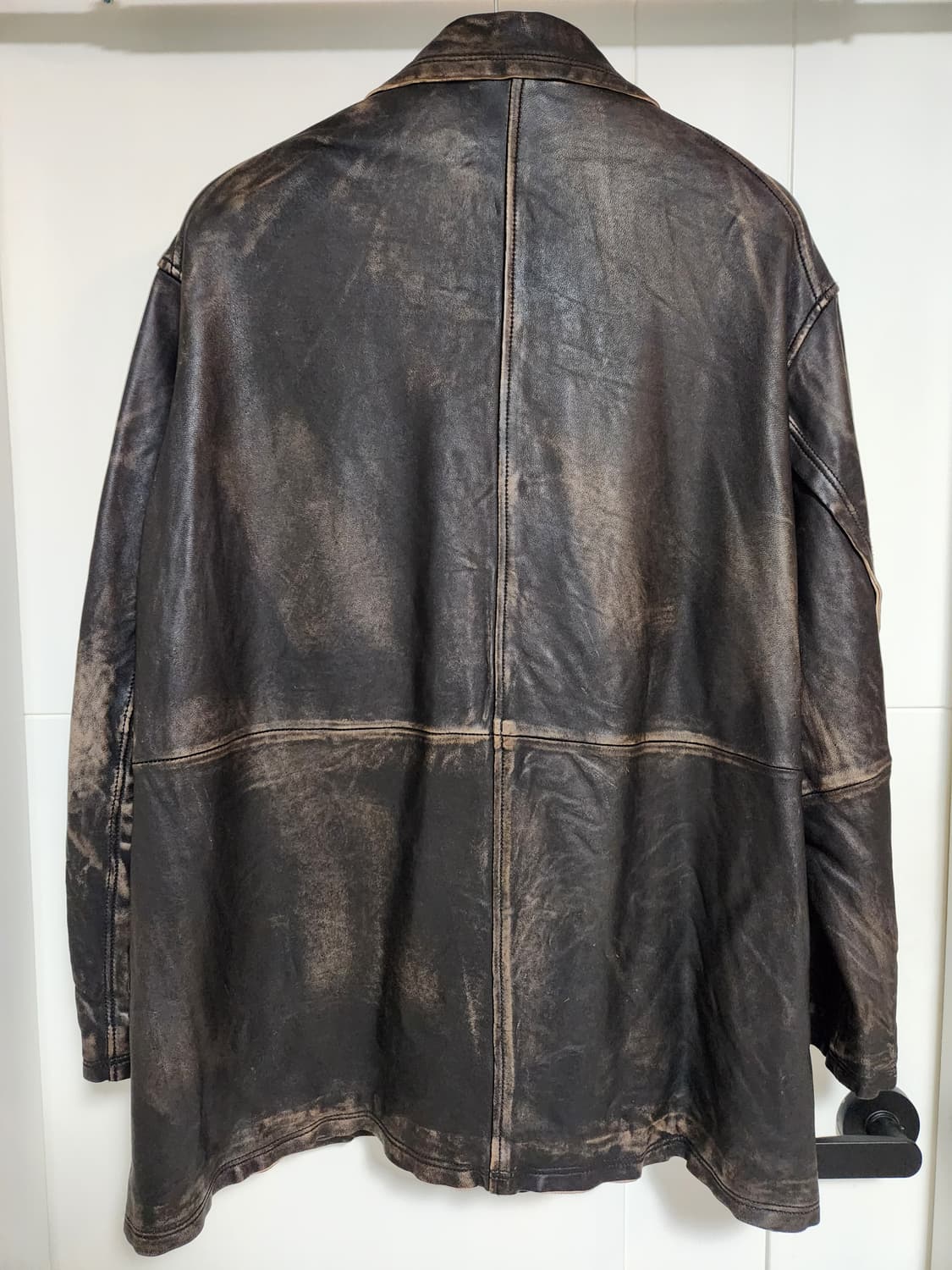 Yoke CUT-OFF LEATHER CAR COAT 3size 상품이미지2