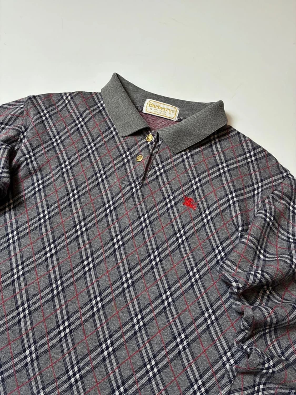 버버리 90's 클래식 체크 카라 롱슬리브 PN8975 상품이미지2