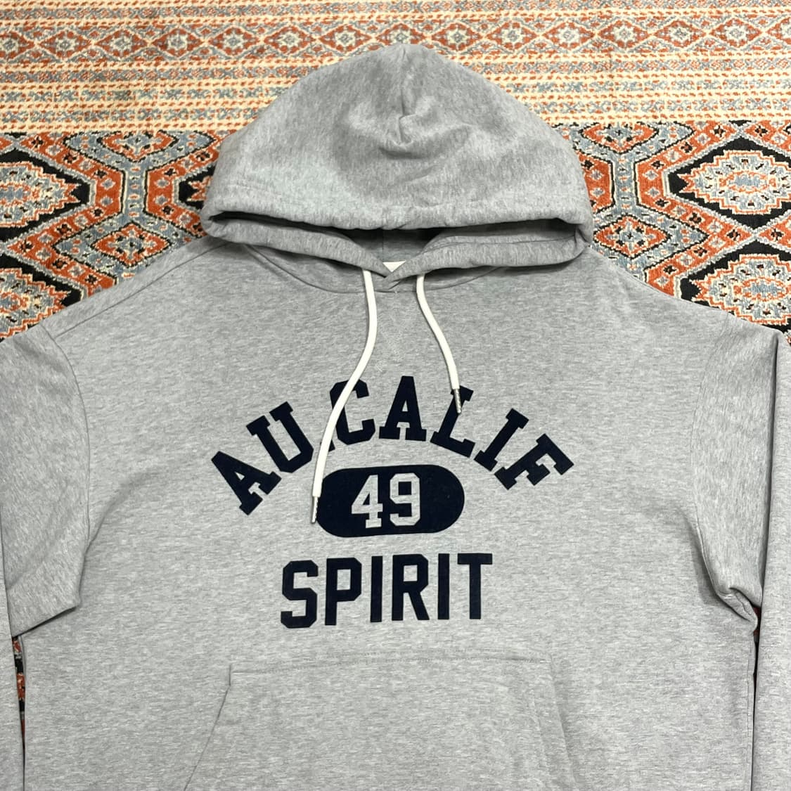 후아유 스펠 프린팅 그레이 후드티셔츠 남성M 상품이미지2