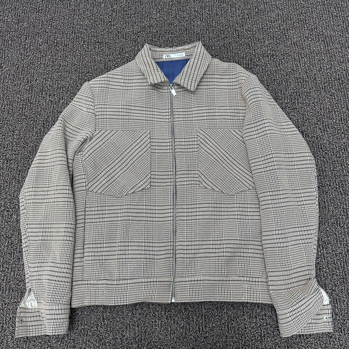 ZARA 자라 하운드 블루종 자켓 L  상품이미지1