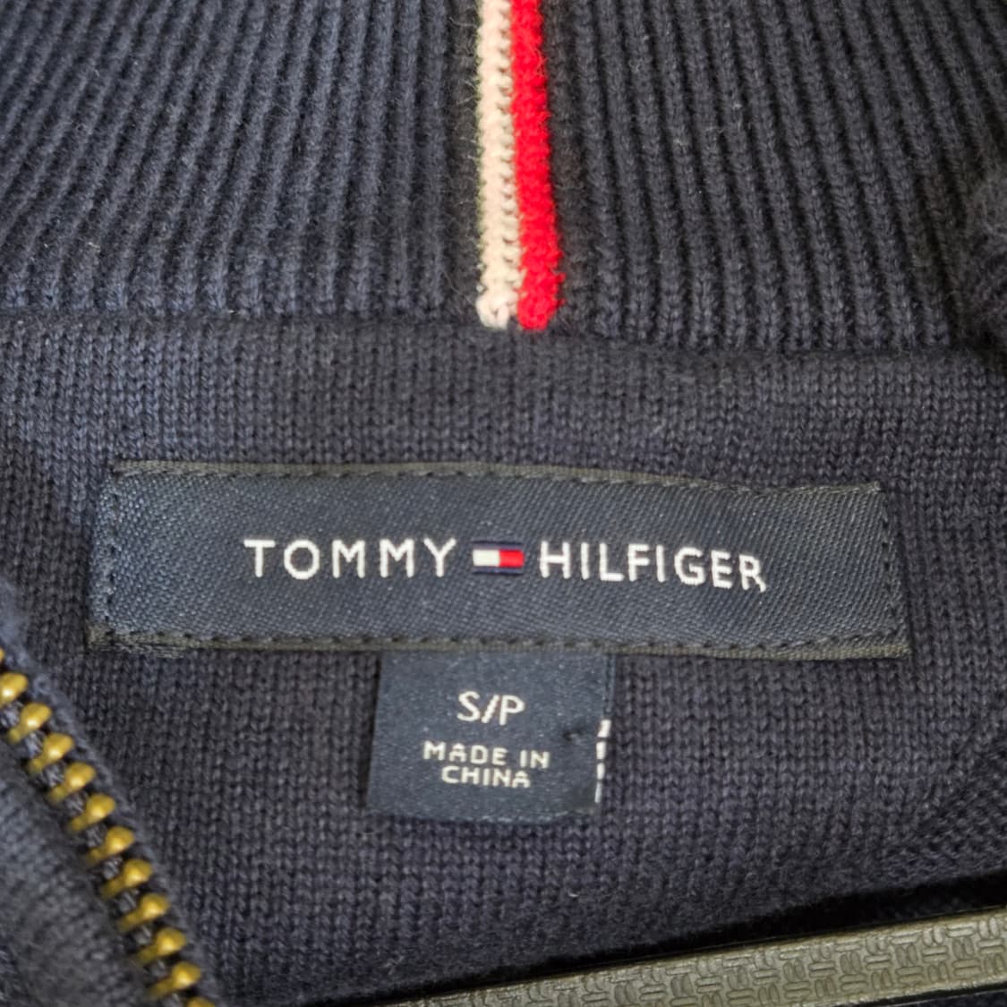 [S] 타미힐피거 하프집업 니트 (네이비) 상품이미지4