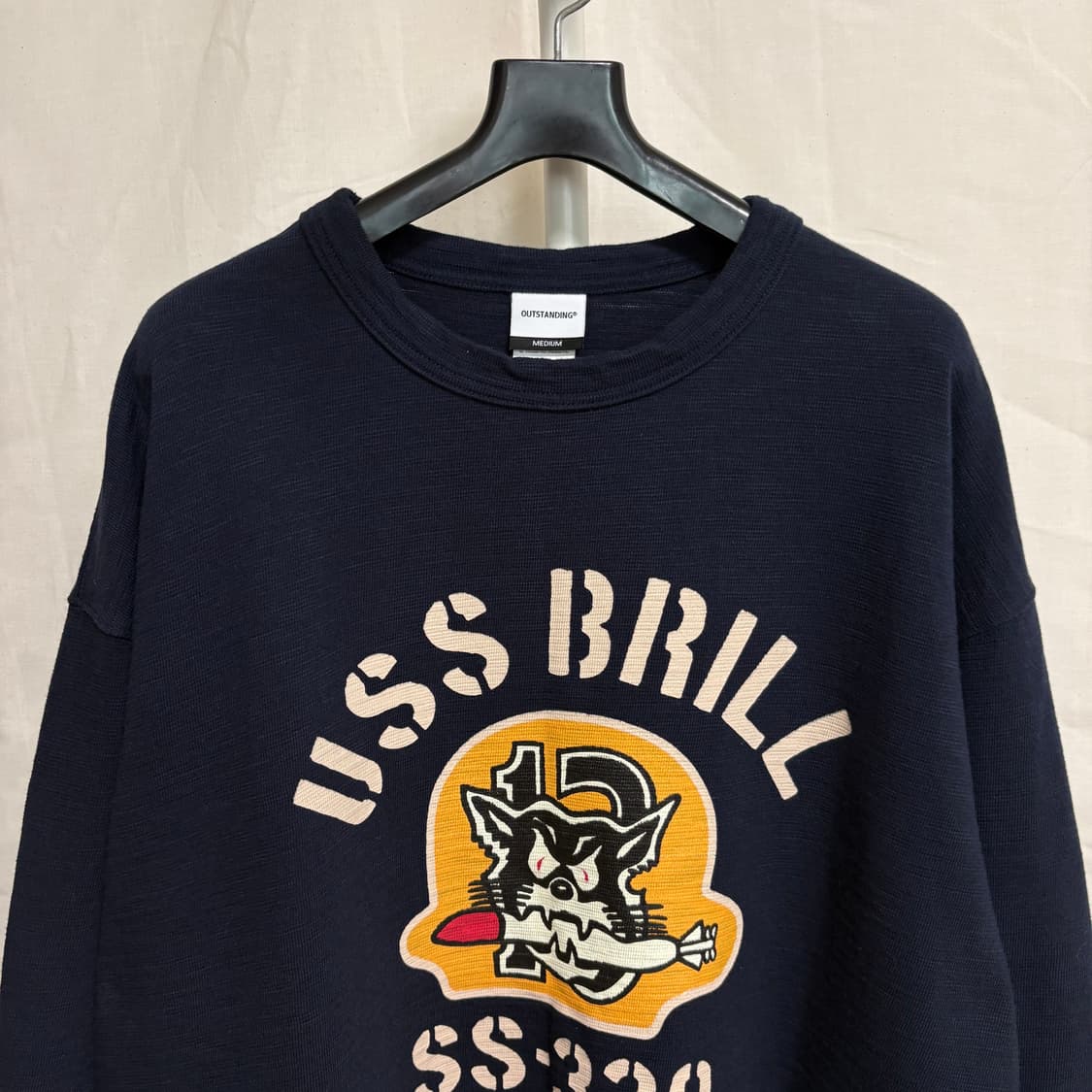 아웃스탠딩 USS BRILL 밀리터리 롱 슬리브 / 네이비, M 상품이미지2