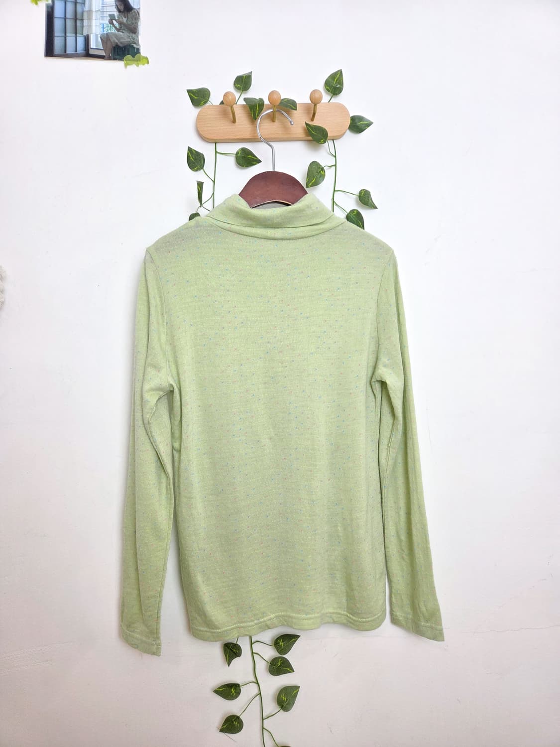 파스텔 도트 목폴라 슬리브 상품이미지4