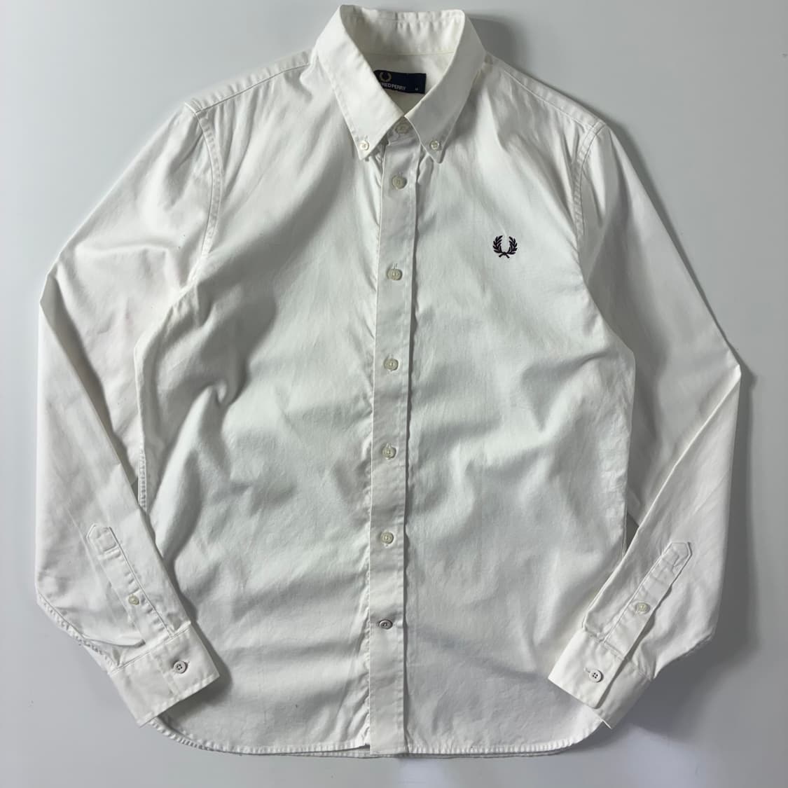 Fred Perry 프레드 페리 화이트 옥스포드 윙트리 포켓 셔츠 상품이미지1