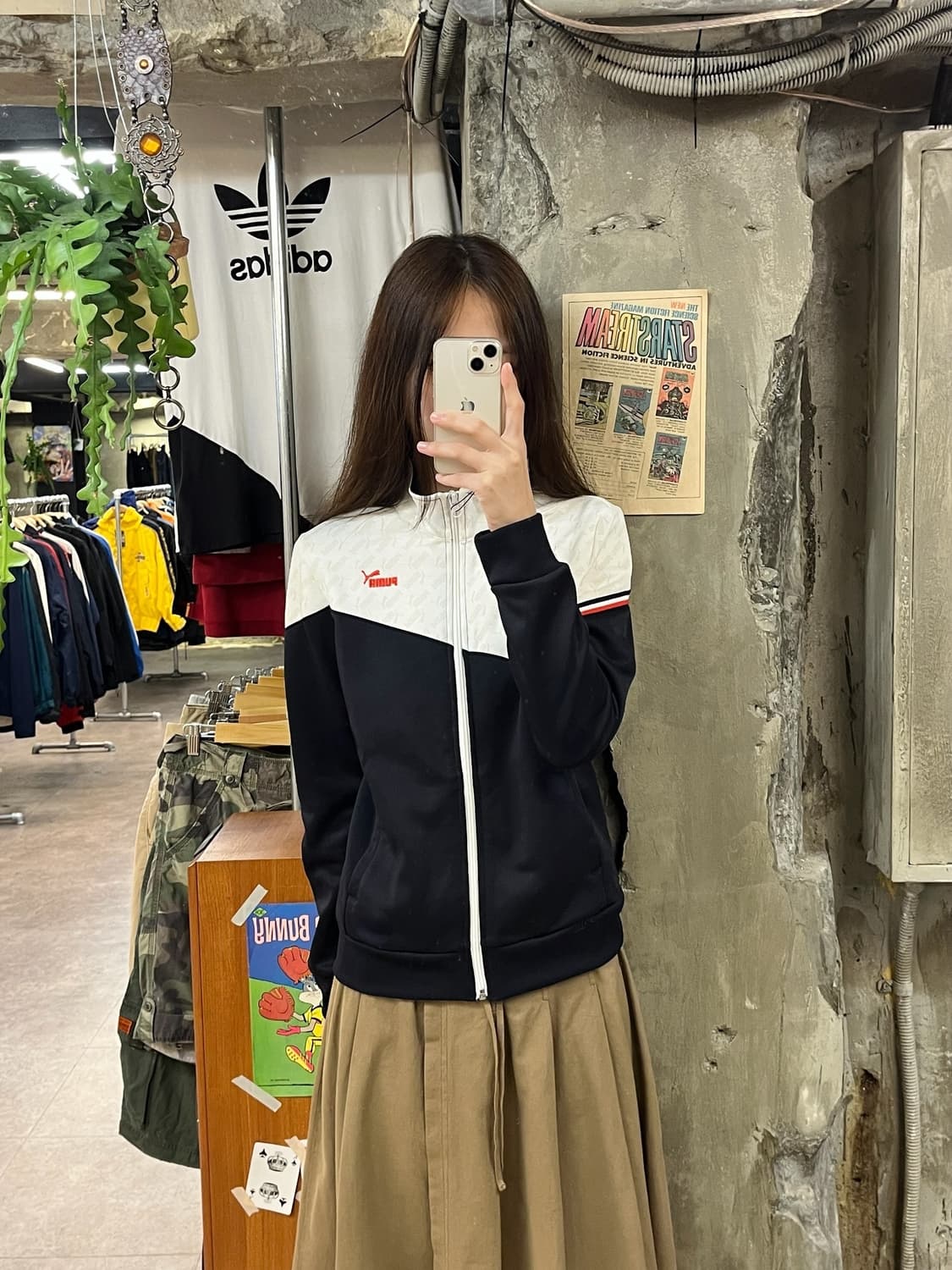 퓨마 배색 져지 블랙 M #csz662 상품이미지2