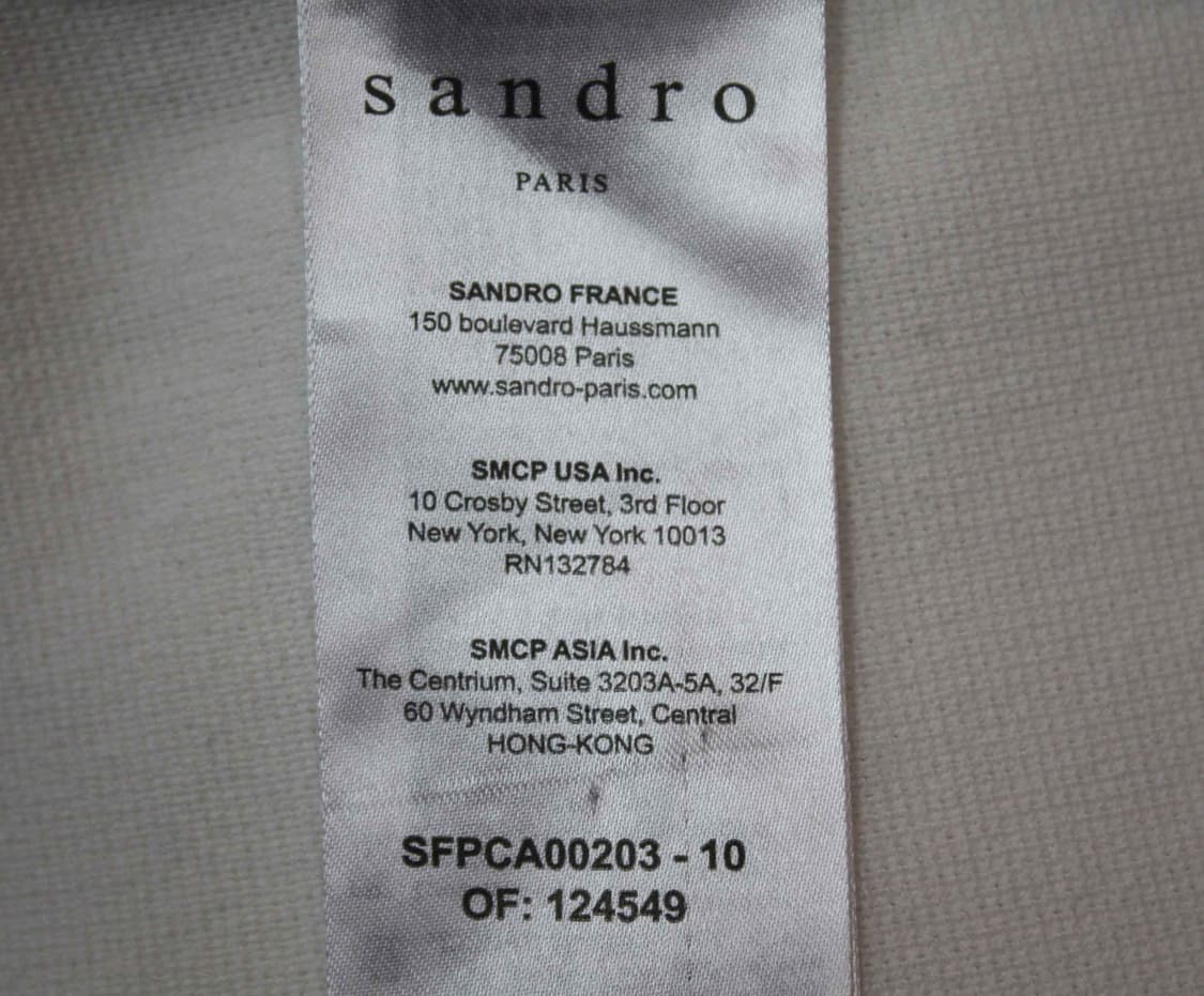 C-1/산드로 정품 여성용 크롭 자켓 1 상품이미지4