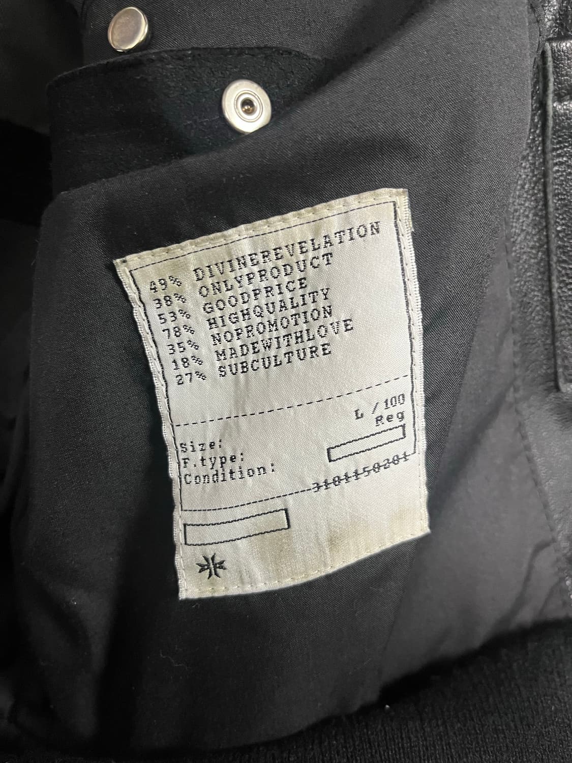 토니웩 A-2 CALF 레더 자켓 L (100~102) 상품이미지5