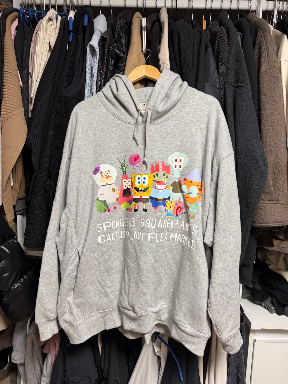 [4xl] 유니클로 UT x CPFM x 스폰지밥 후드 상품이미지1