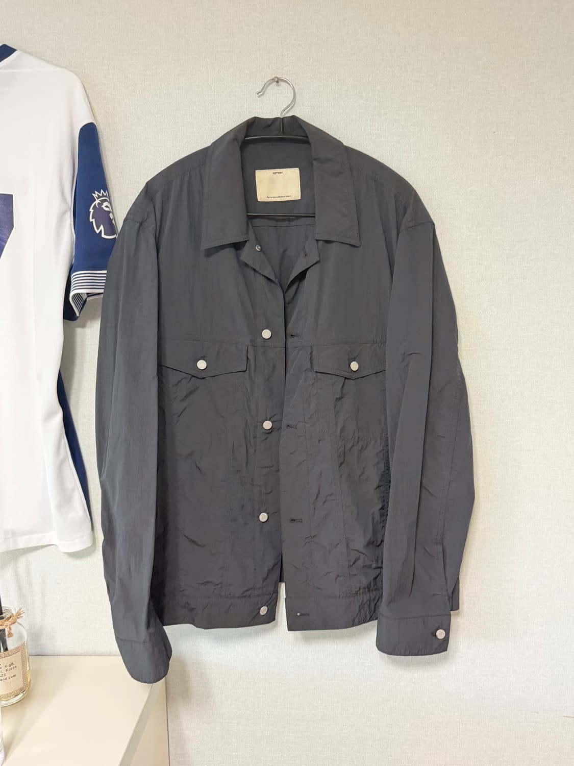포터리 나일론 트러커자켓 차콜 2사이즈 상품이미지1