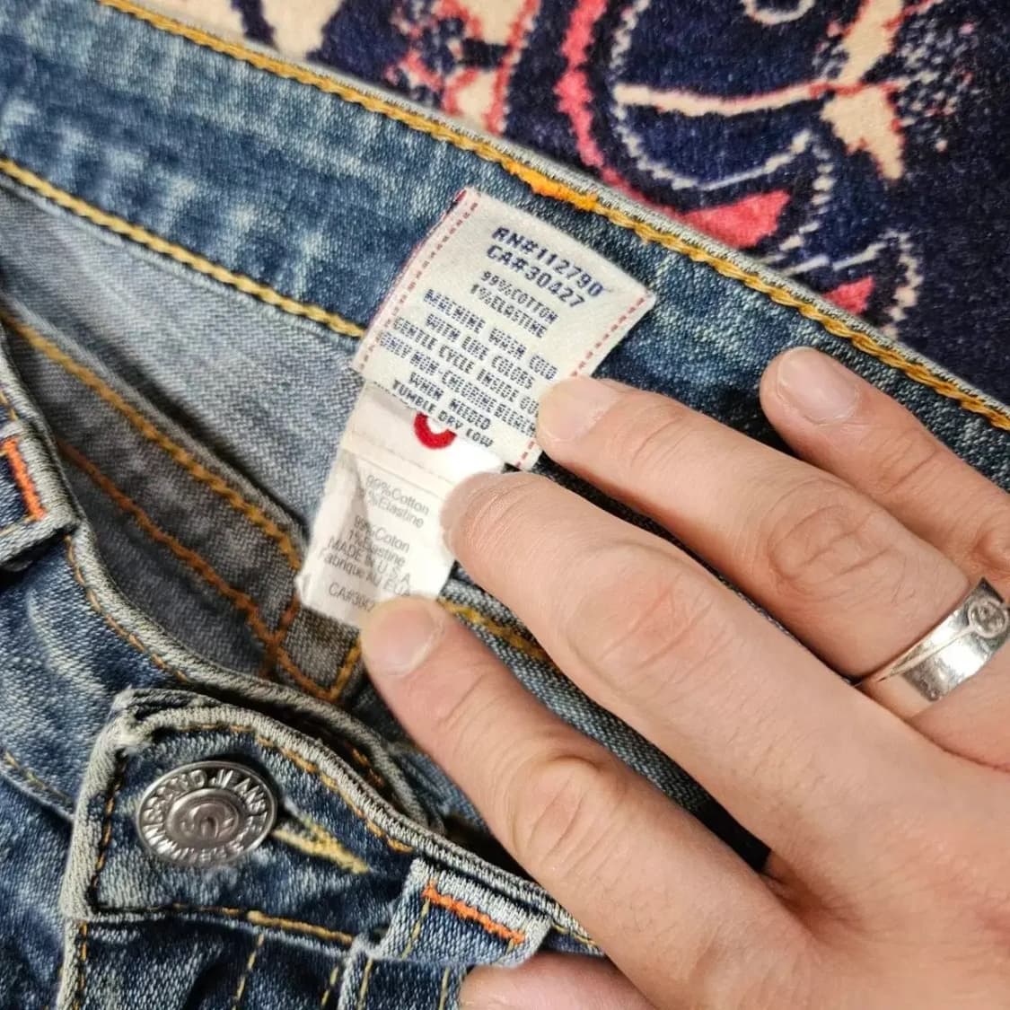 트루릴리젼 00's 빈티지 빌리 로우라이즈 부츠컷 데님 팬츠 상품이미지7