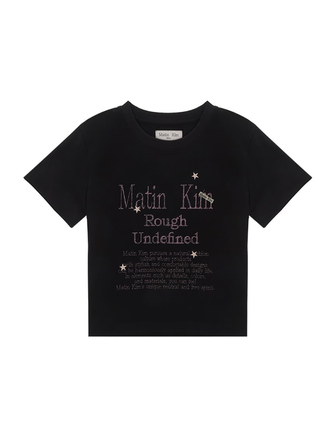 마뗑킴 DAZZLE LETTERING CROP TOP 반팔 티셔츠 상품이미지1