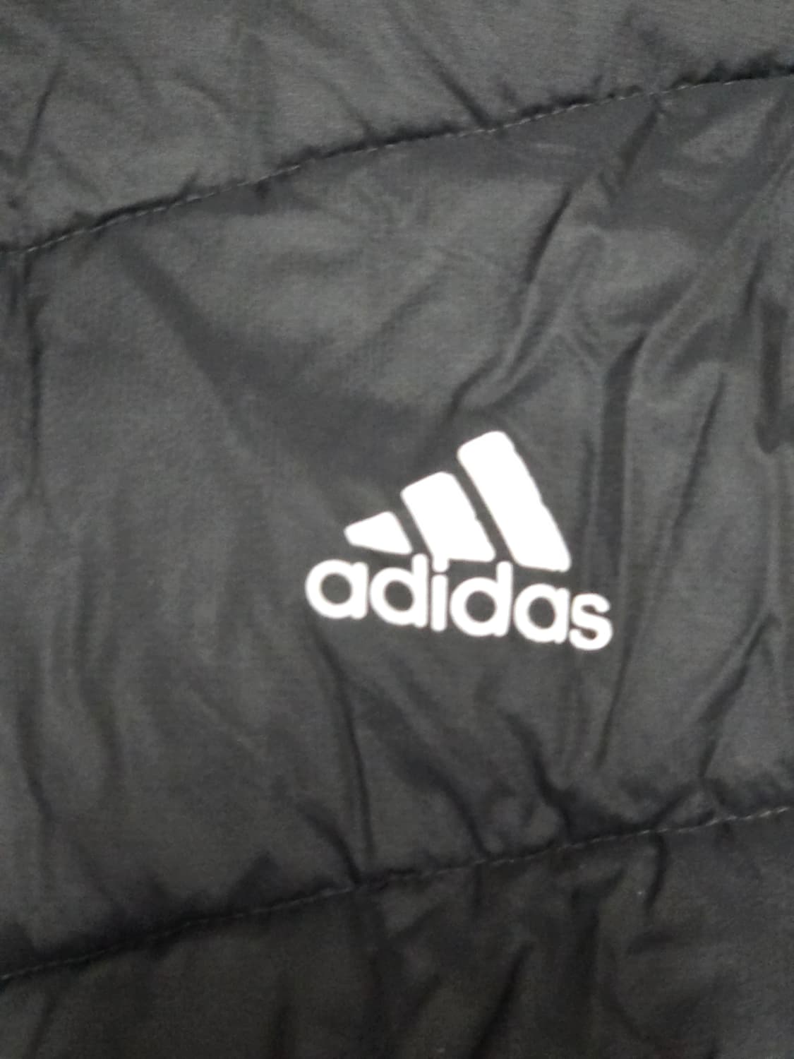 [아디다스] 시크한 올블랙 경량 구스다운 패딩 자켓 105(XL) 상품이미지3