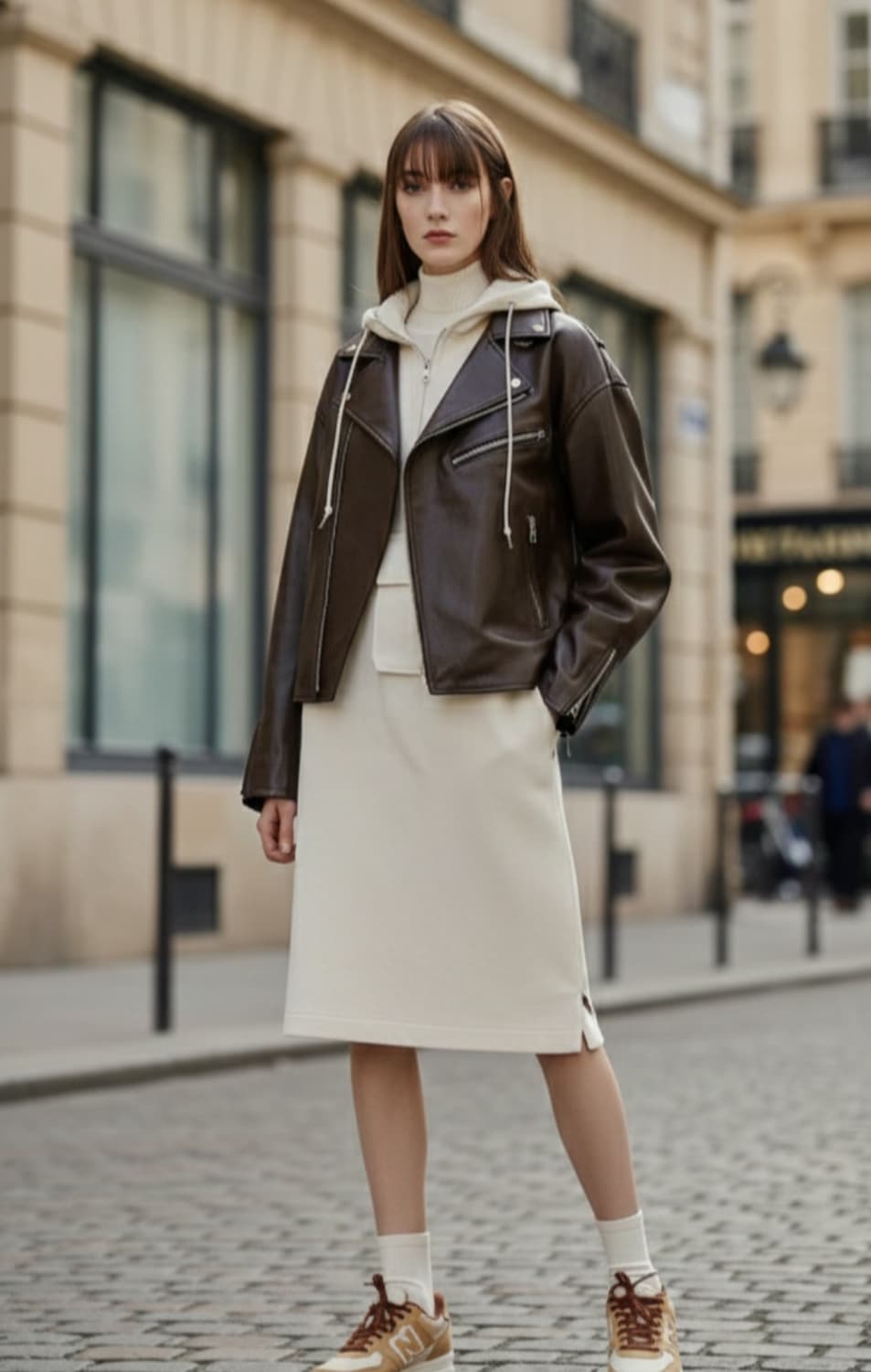 (새상품)쥬시쥬디 오버핏 레더자켓 55~66사이즈 가능 상품이미지1