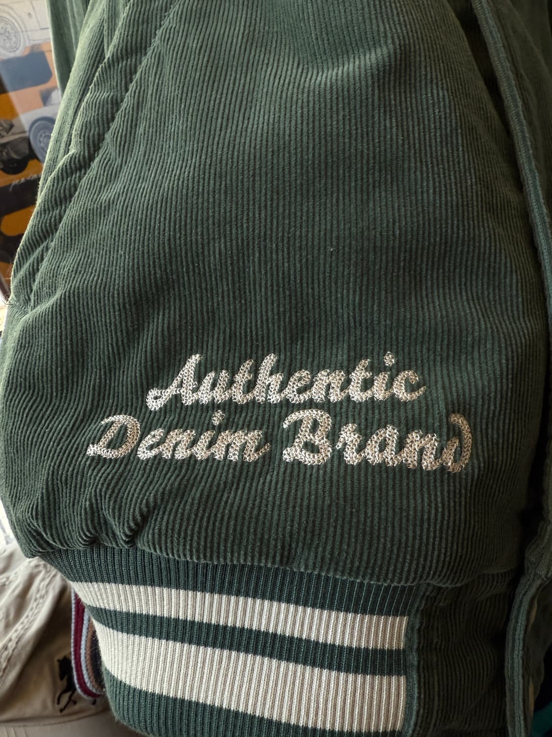 Lee 리 코듀로이 바시티 그린 L 상품이미지3