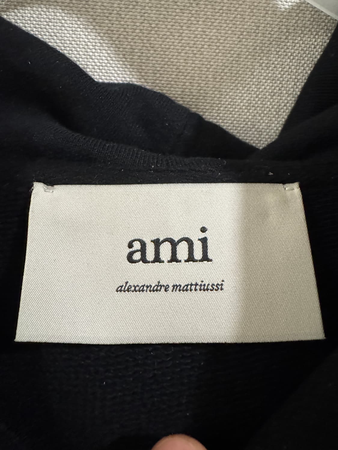 아미 레드 하트 로고 후드티 블랙 L 상품이미지3