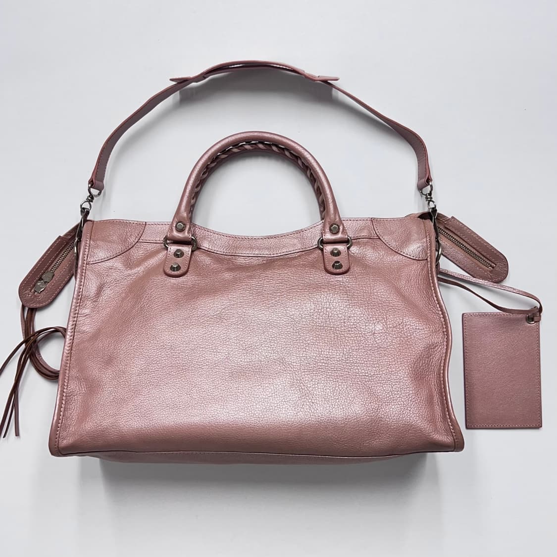 발렌시아가 모터백 시티백 펄 핑크. 르시티 상품이미지2