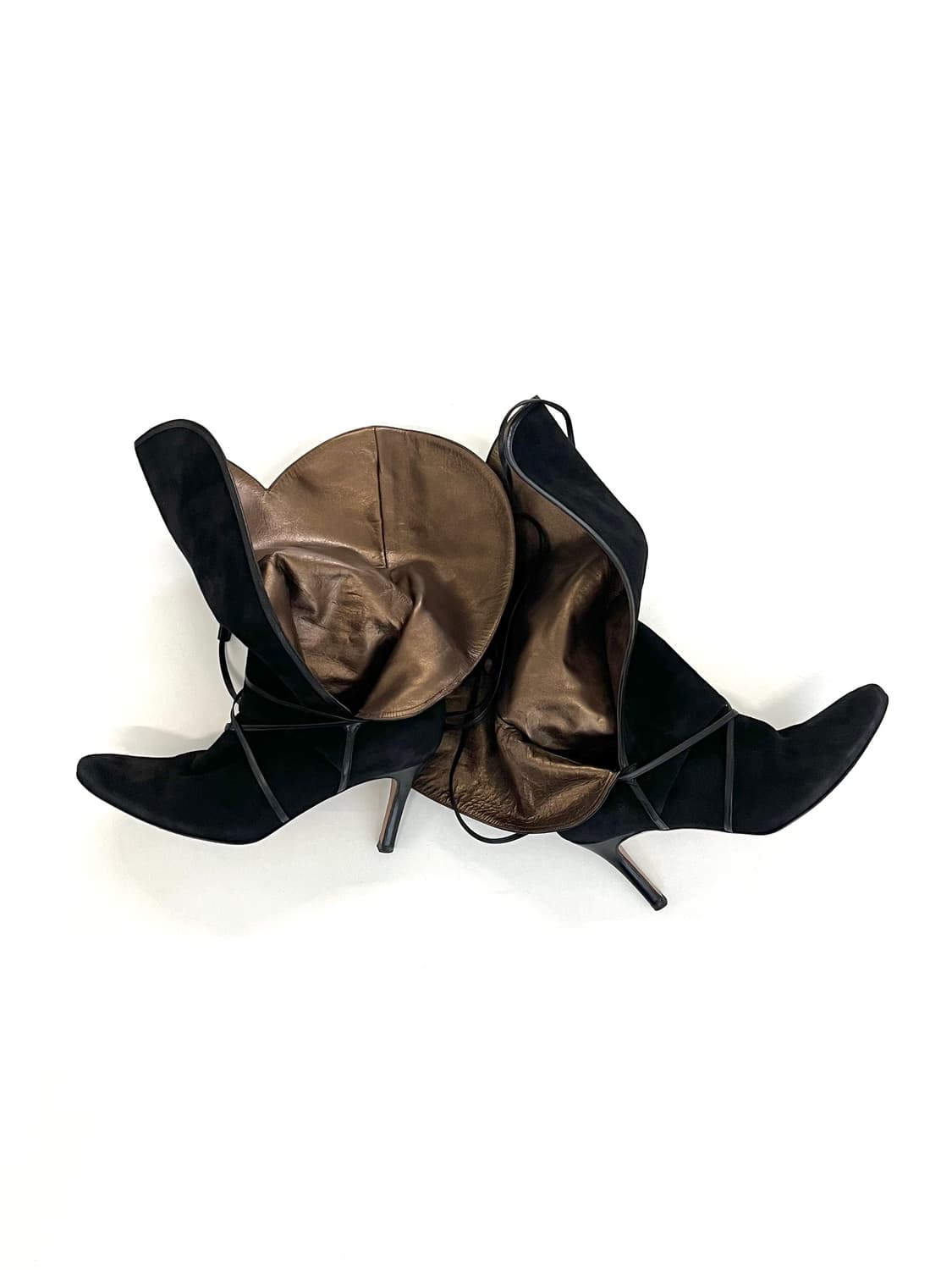 막스마라 레더 레이스 스웨이드 롱부츠 상품이미지5