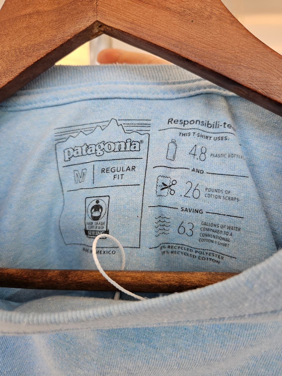 파타고니아 포켓 티셔츠 블루 상품이미지6