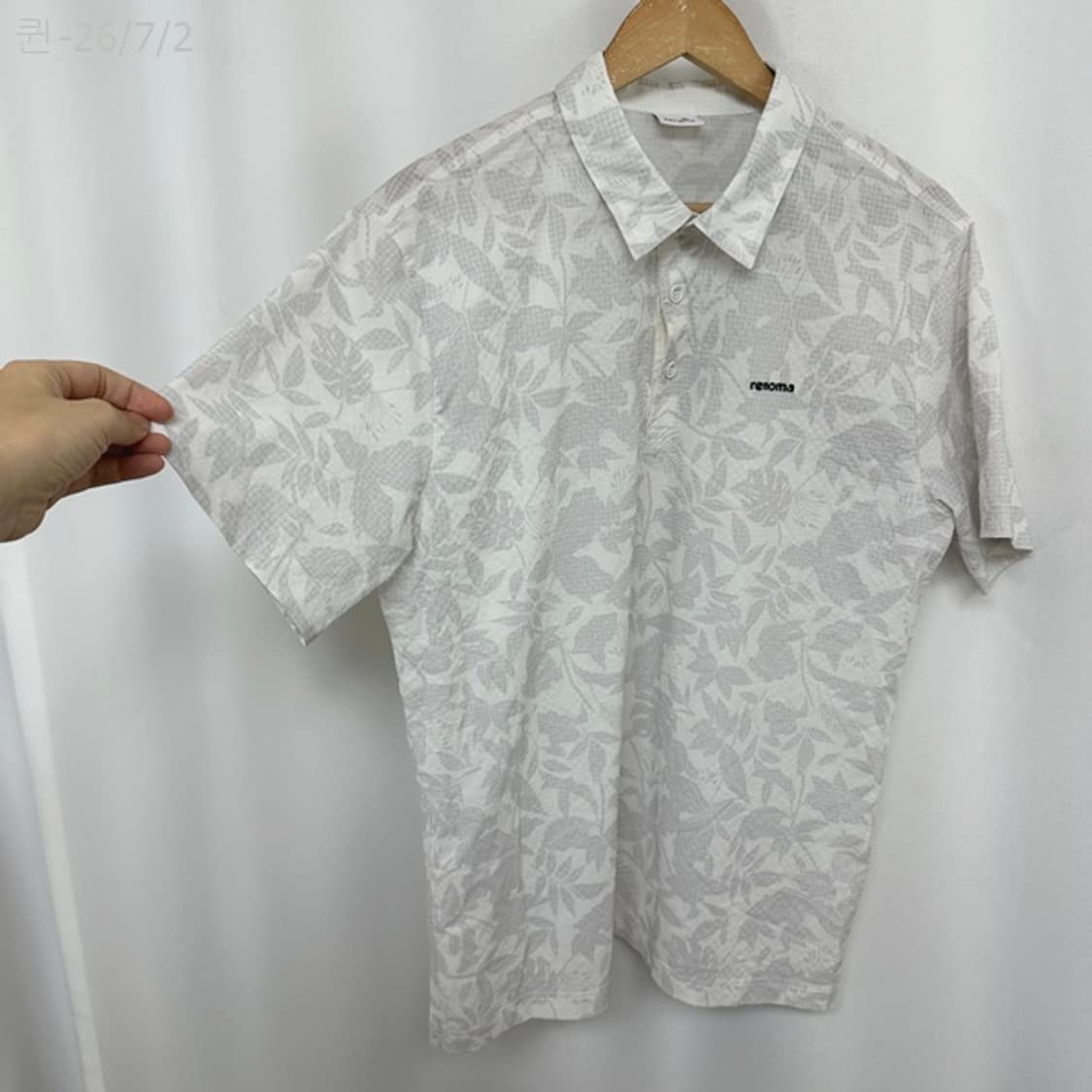 레노마 남자 얇은스판 나일론 반팔티 105 /퀸 상품이미지4