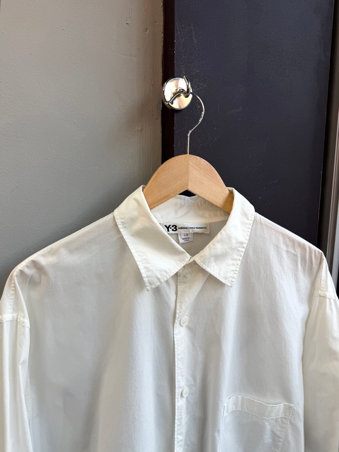 L/ Y-3 요지야마모토 백로고 롱셔츠 자켓 상품이미지3