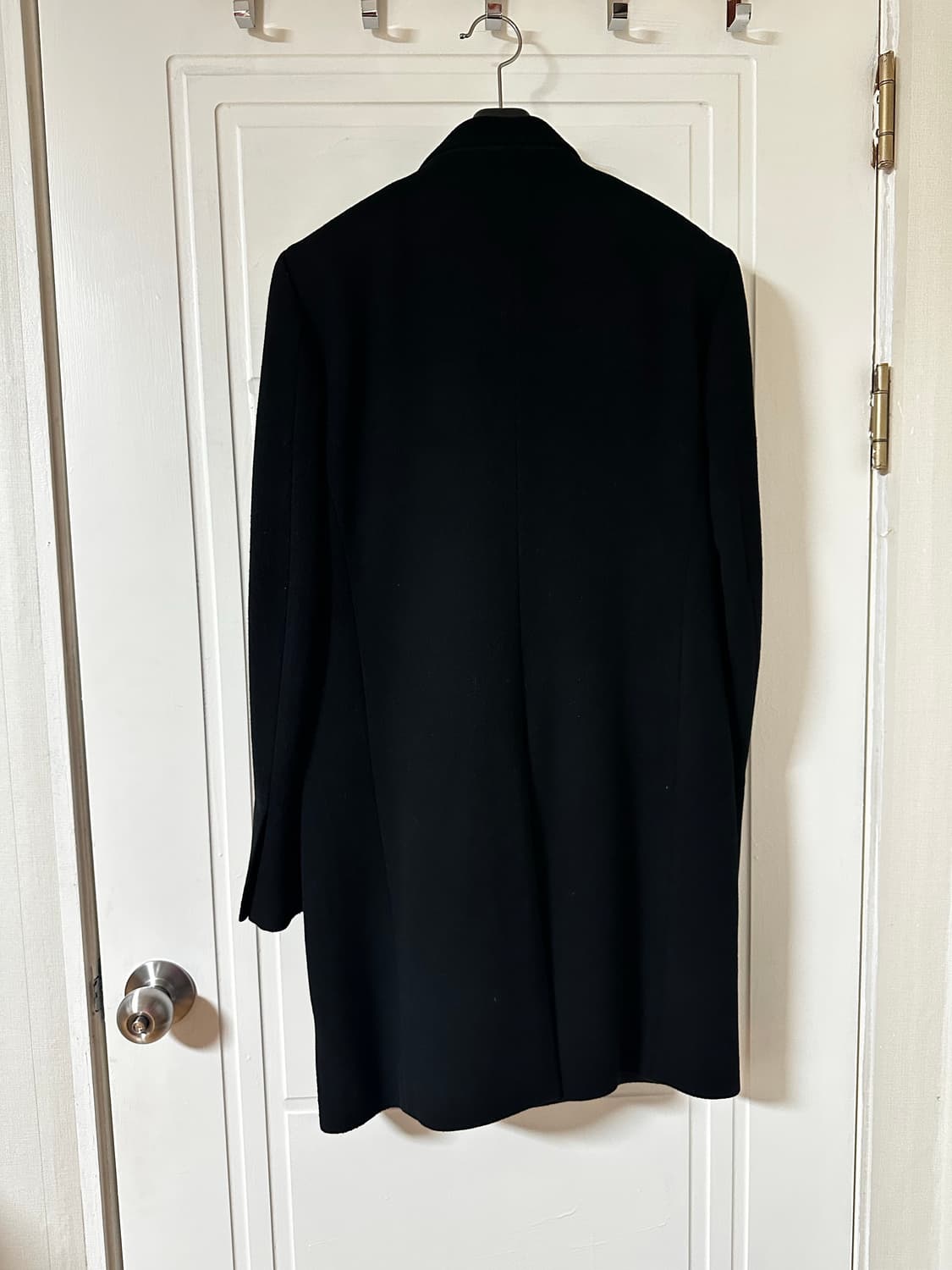 [46] 글루미아이즈 히든 싱글 코트 블랙 상품이미지2