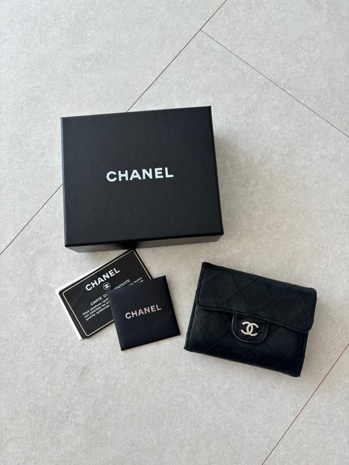 샤넬 퀼팅 블랙 카드지갑 11번대 상품이미지2