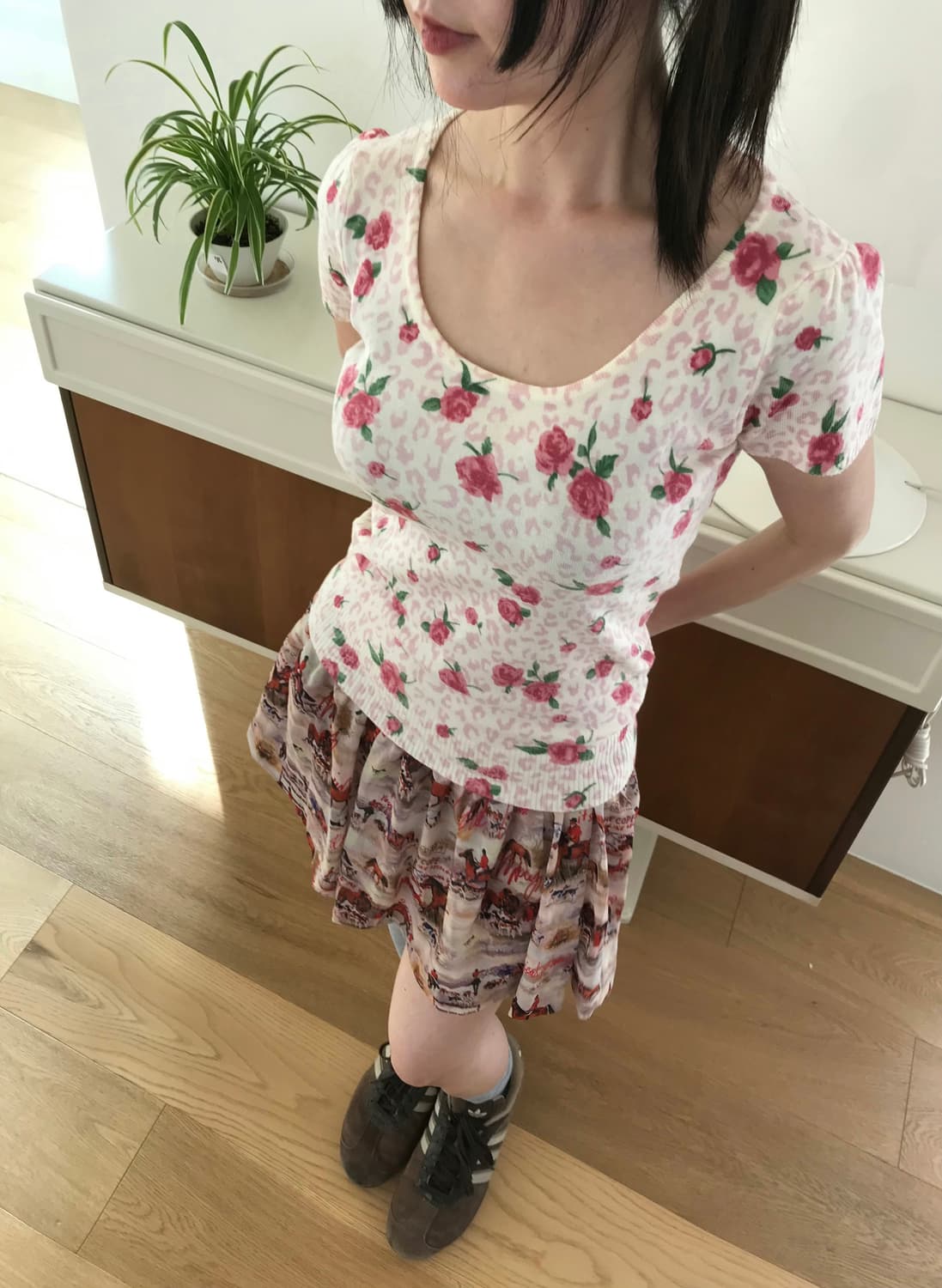 vintage rose knit 상품이미지3