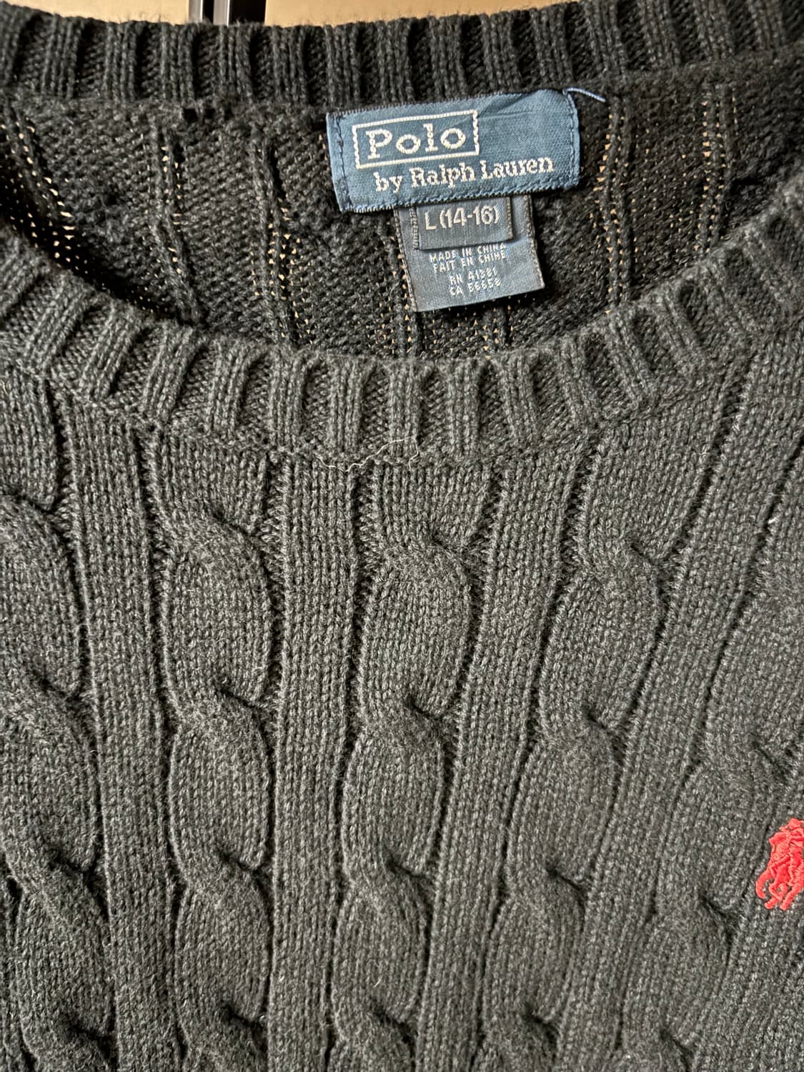폴로 랄프로렌 보이즈 꽈배기 니트 L 상품이미지4