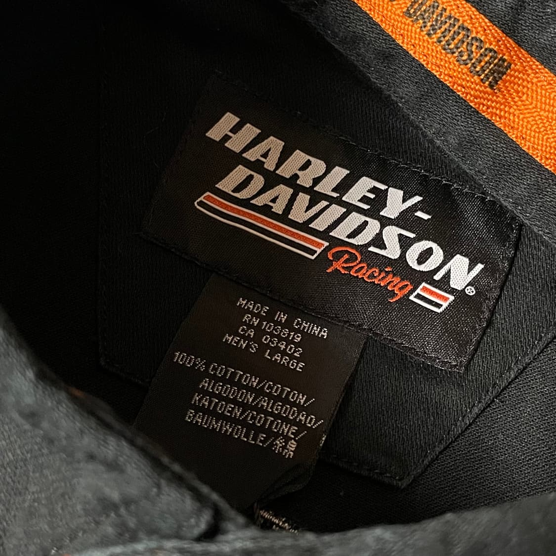 할리데이비슨 블랙 투포켓 데미지 자수와펜 데미지 셔츠 조끼 L 상품이미지4