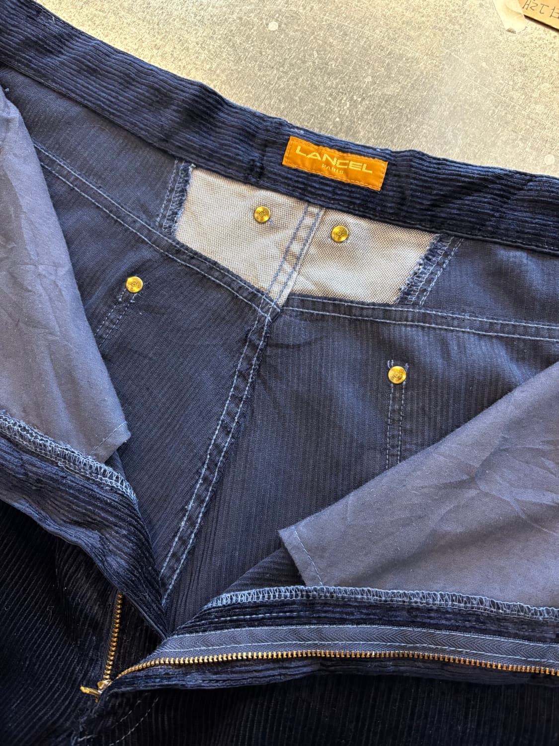 90s 란셀 LANCEL 와이드 코듀로이 팬츠 상품이미지3