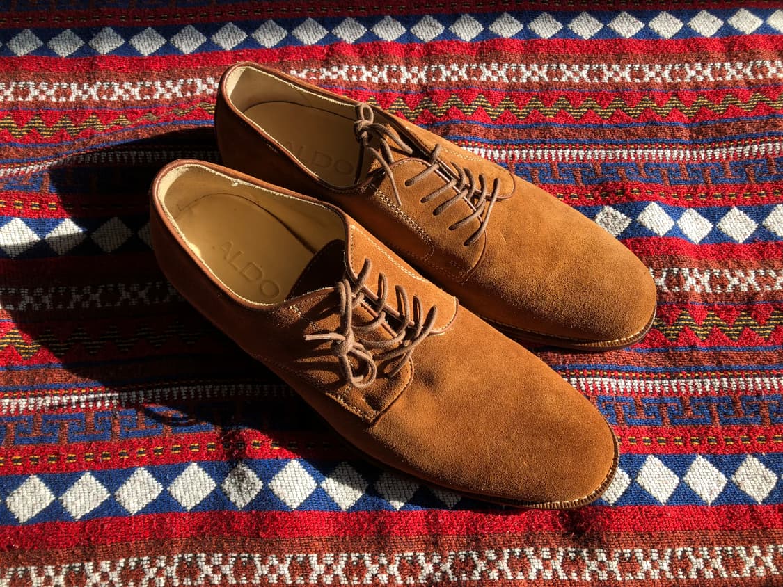 알도 스웨이드 브라운 남성 구두 280 상품이미지1