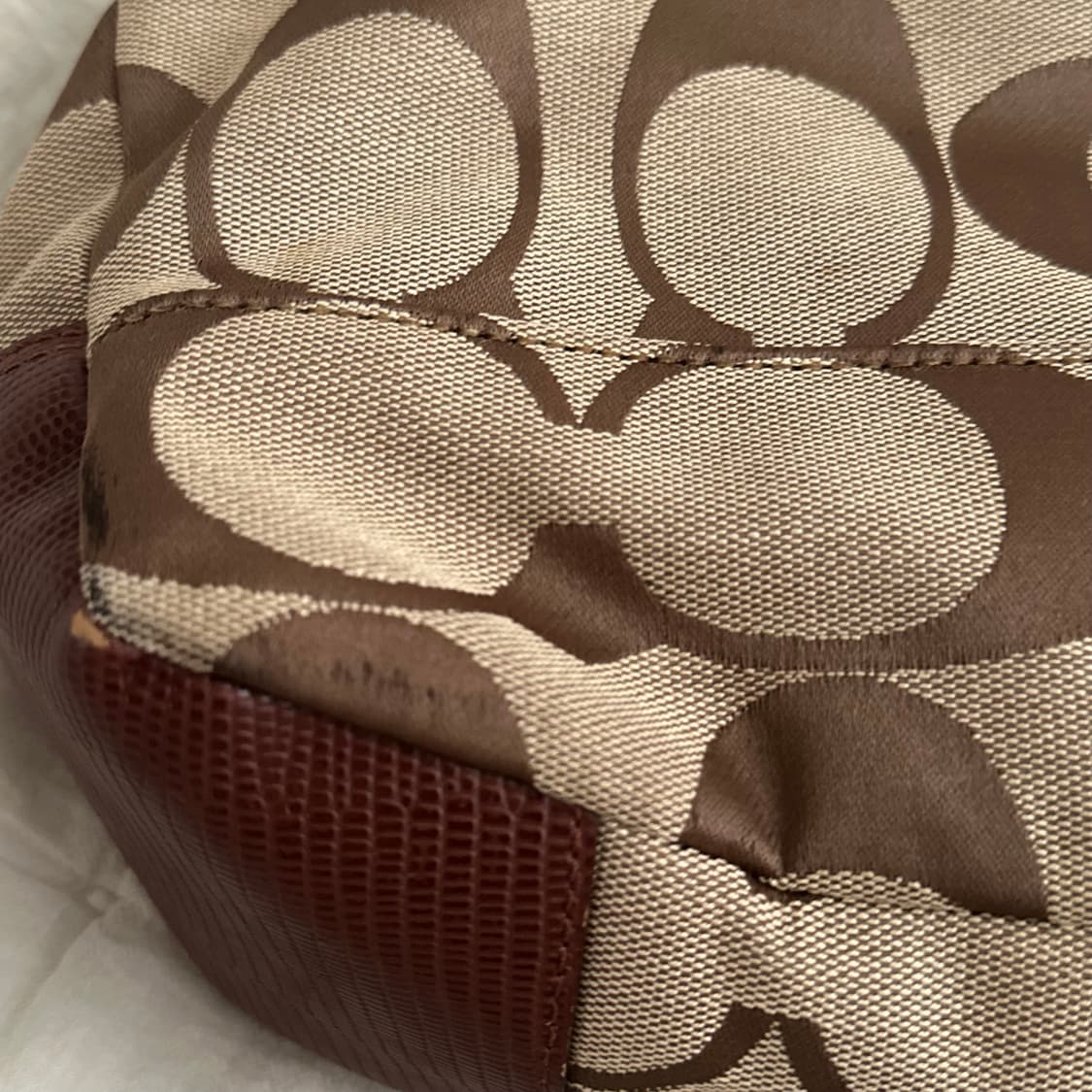 Coach 코치 시그니처 브라운 버킨 숄더백 빈티지 y2k 상품이미지8