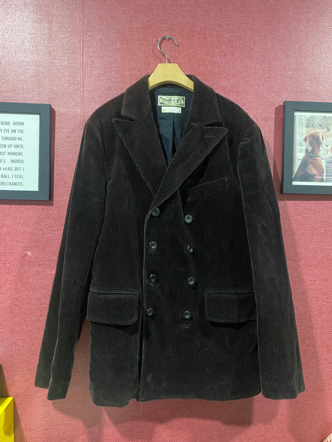 폴로 코듀로이 더블 브레스트 코트 M 상품이미지1